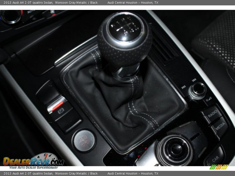 2013 Audi A4 2.0T quattro Sedan Monsoon Gray Metallic / Black Photo #28