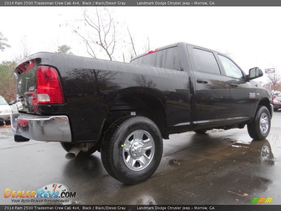 2014 Ram 2500 Tradesman Crew Cab 4x4 Black / Black/Diesel Gray Photo #3