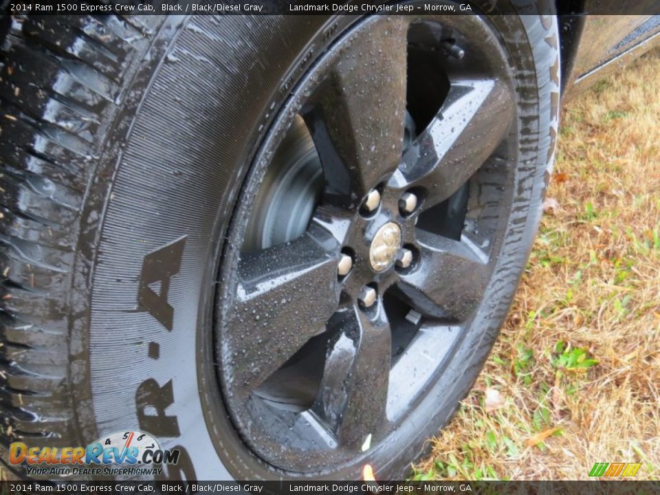 2014 Ram 1500 Express Crew Cab Black / Black/Diesel Gray Photo #5