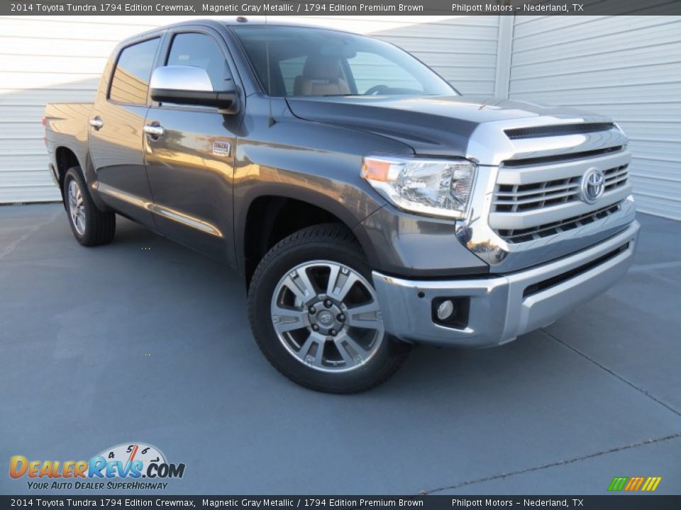 2014 Toyota Tundra 1794 Edition Crewmax Magnetic Gray Metallic / 1794 Edition Premium Brown Photo #1