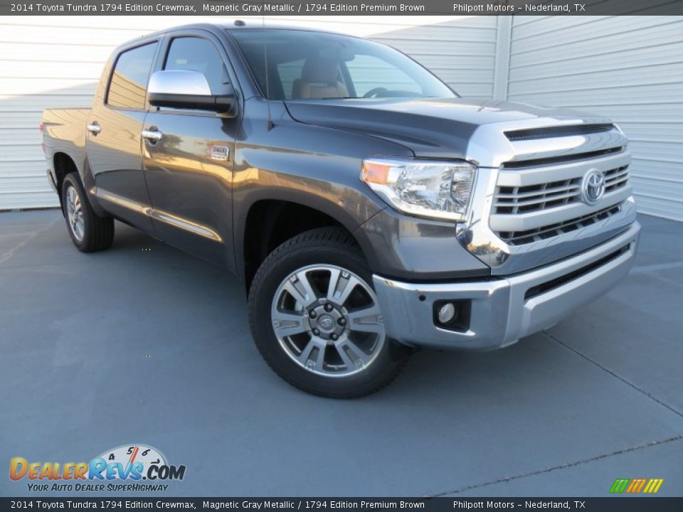 2014 Toyota Tundra 1794 Edition Crewmax Magnetic Gray Metallic / 1794 Edition Premium Brown Photo #2