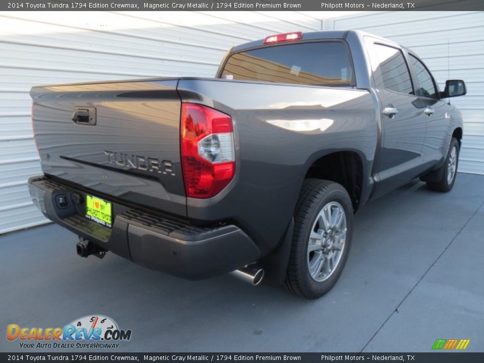 2014 Toyota Tundra 1794 Edition Crewmax Magnetic Gray Metallic / 1794 Edition Premium Brown Photo #4