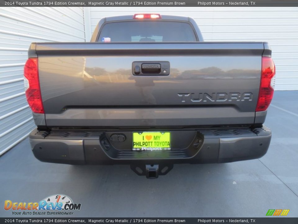 2014 Toyota Tundra 1794 Edition Crewmax Magnetic Gray Metallic / 1794 Edition Premium Brown Photo #5