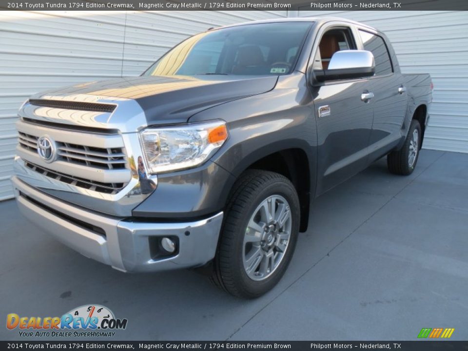 2014 Toyota Tundra 1794 Edition Crewmax Magnetic Gray Metallic / 1794 Edition Premium Brown Photo #7