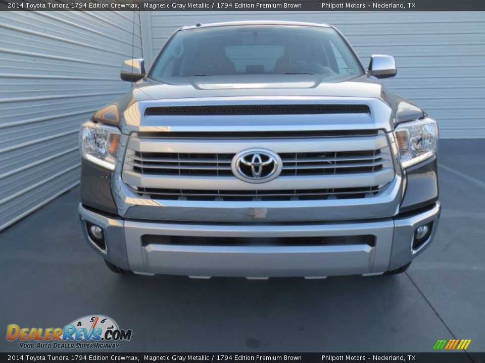 2014 Toyota Tundra 1794 Edition Crewmax Magnetic Gray Metallic / 1794 Edition Premium Brown Photo #8