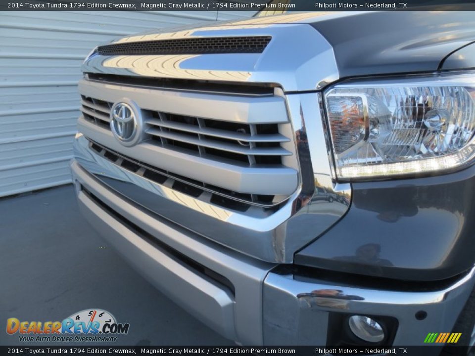 2014 Toyota Tundra 1794 Edition Crewmax Magnetic Gray Metallic / 1794 Edition Premium Brown Photo #11