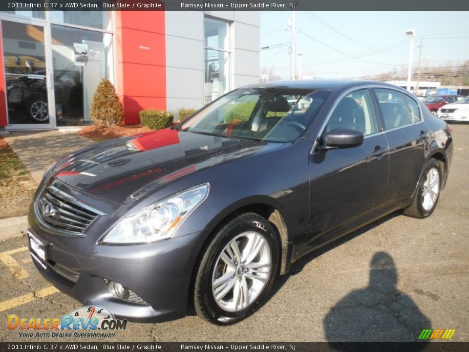 2011 Infiniti G 37 x AWD Sedan Blue Slate / Graphite Photo #1