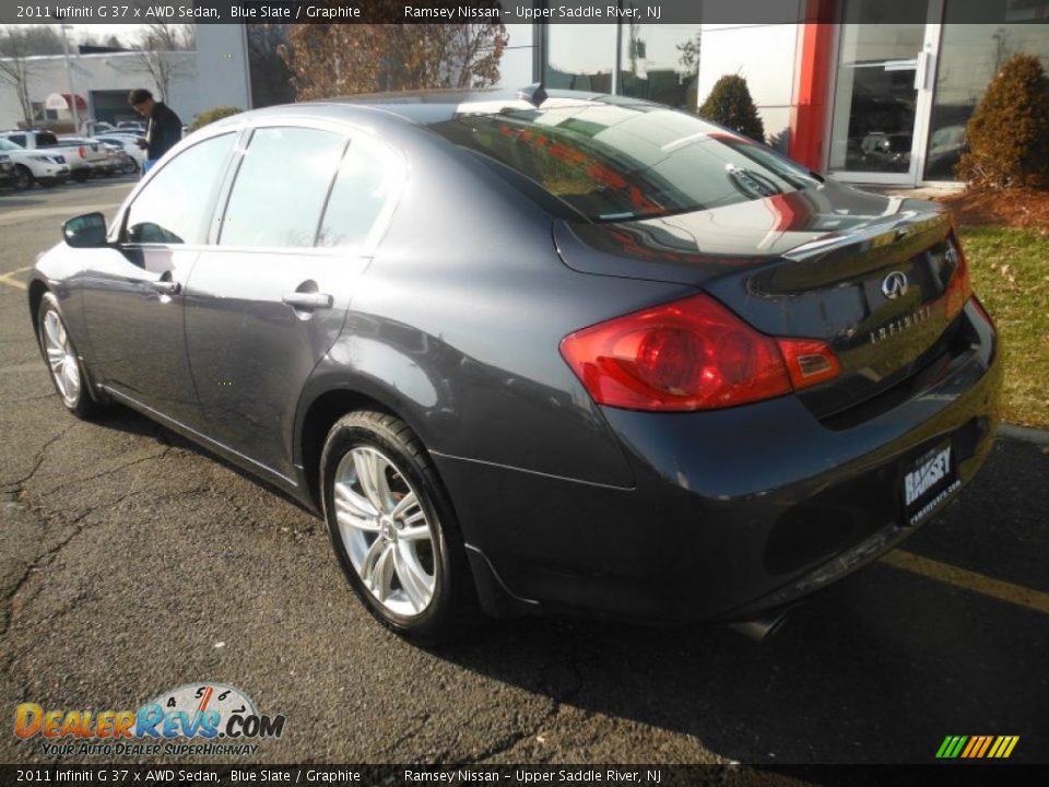 2011 Infiniti G 37 x AWD Sedan Blue Slate / Graphite Photo #4