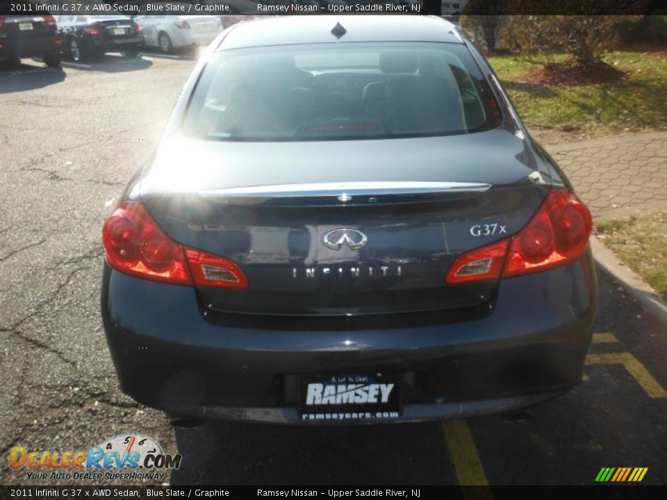 2011 Infiniti G 37 x AWD Sedan Blue Slate / Graphite Photo #5