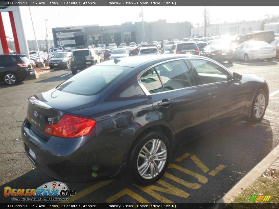 2011 Infiniti G 37 x AWD Sedan Blue Slate / Graphite Photo #8