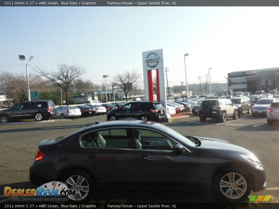 2011 Infiniti G 37 x AWD Sedan Blue Slate / Graphite Photo #9