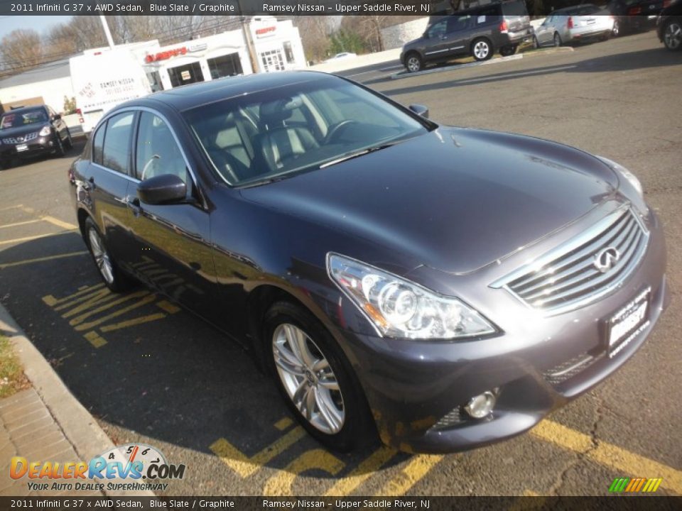2011 Infiniti G 37 x AWD Sedan Blue Slate / Graphite Photo #10