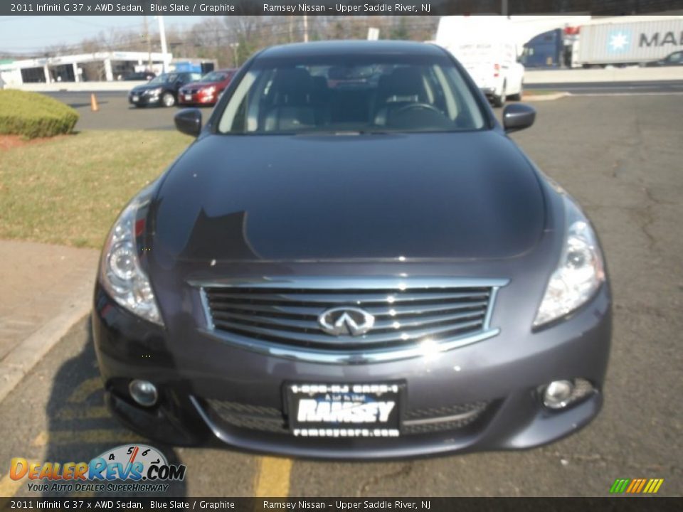 2011 Infiniti G 37 x AWD Sedan Blue Slate / Graphite Photo #11
