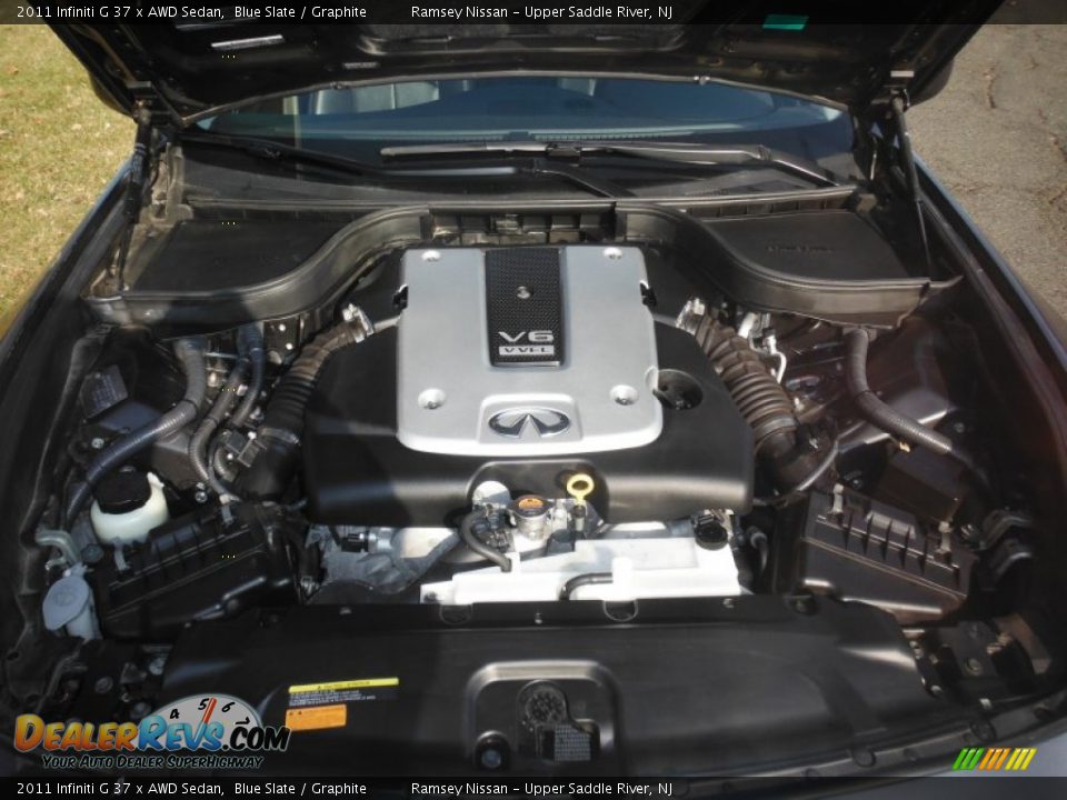 2011 Infiniti G 37 x AWD Sedan Blue Slate / Graphite Photo #12