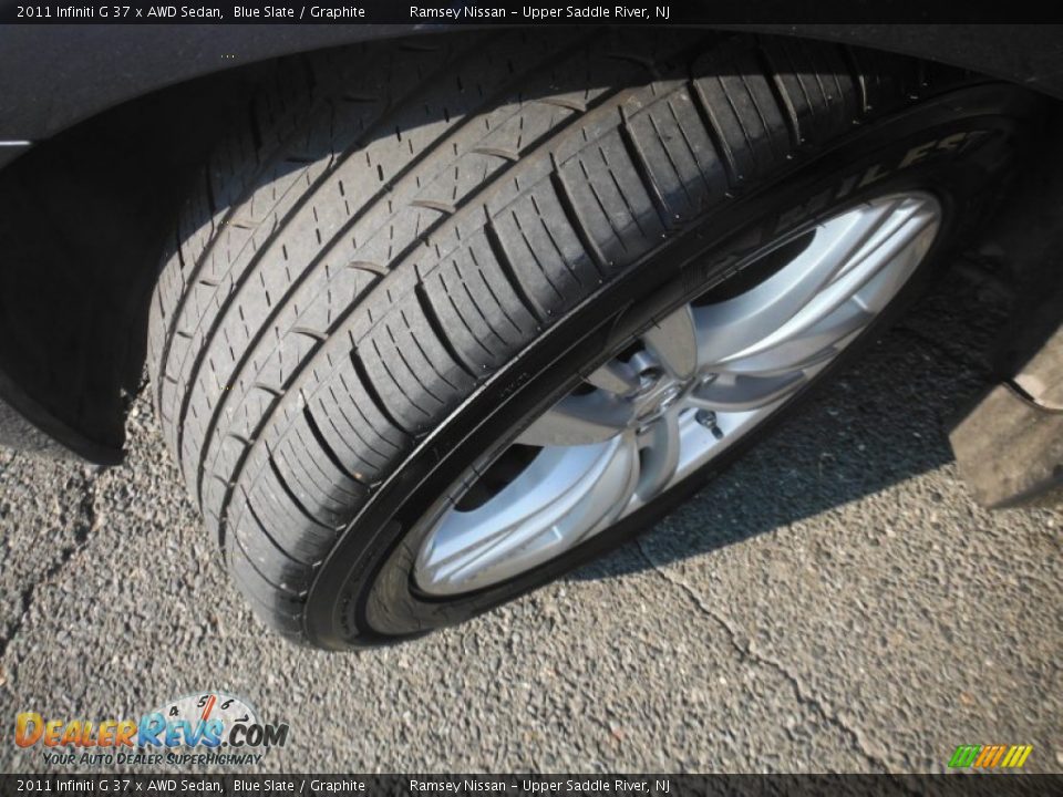2011 Infiniti G 37 x AWD Sedan Blue Slate / Graphite Photo #14
