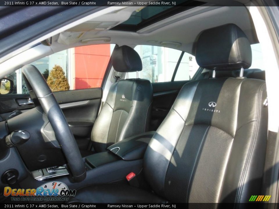 2011 Infiniti G 37 x AWD Sedan Blue Slate / Graphite Photo #15