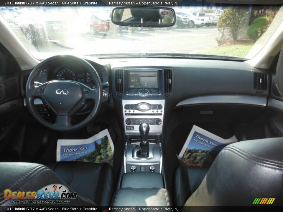 2011 Infiniti G 37 x AWD Sedan Blue Slate / Graphite Photo #22