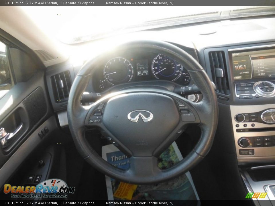 2011 Infiniti G 37 x AWD Sedan Blue Slate / Graphite Photo #23