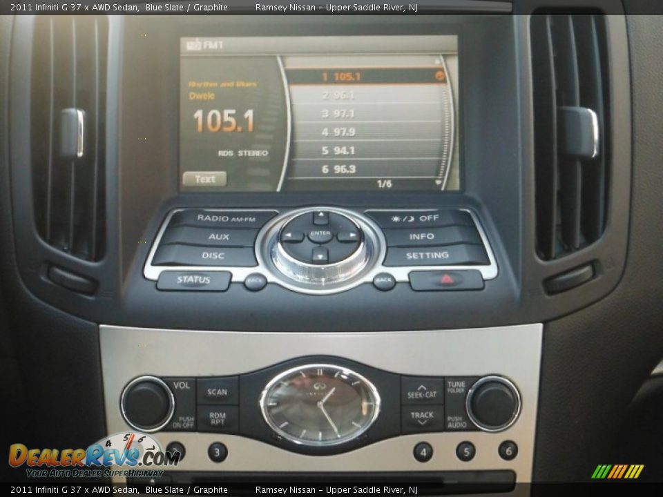 2011 Infiniti G 37 x AWD Sedan Blue Slate / Graphite Photo #25
