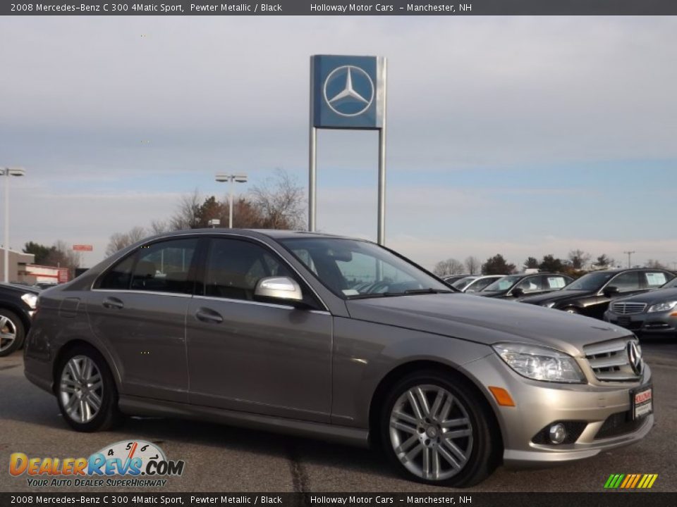 2008 Mercedes-Benz C 300 4Matic Sport Pewter Metallic / Black Photo #3