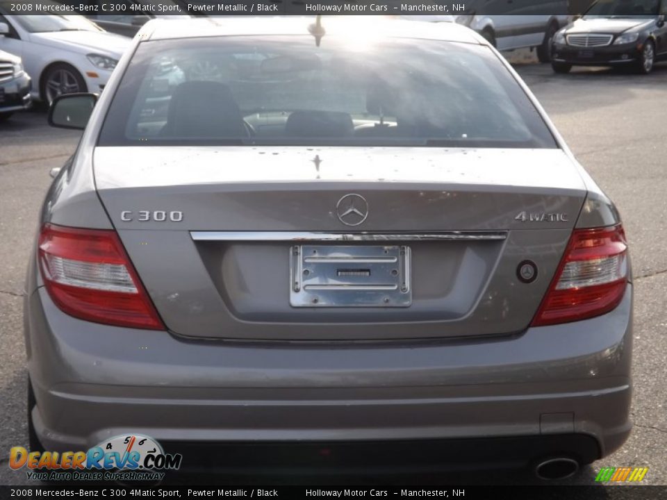 2008 Mercedes-Benz C 300 4Matic Sport Pewter Metallic / Black Photo #4
