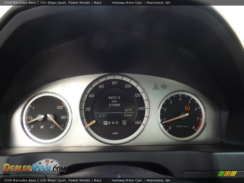 2008 Mercedes-Benz C 300 4Matic Sport Pewter Metallic / Black Photo #9