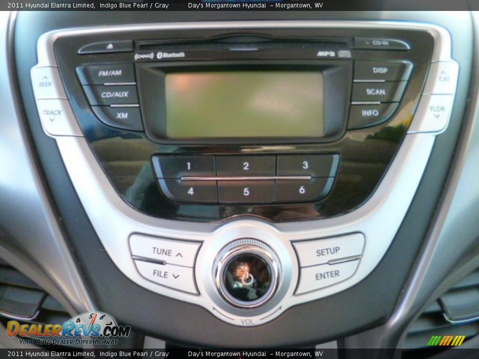 2011 Hyundai Elantra Limited Indigo Blue Pearl / Gray Photo #19