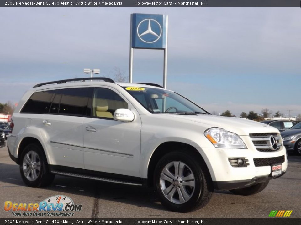 2008 Mercedes-Benz GL 450 4Matic Arctic White / Macadamia Photo #3