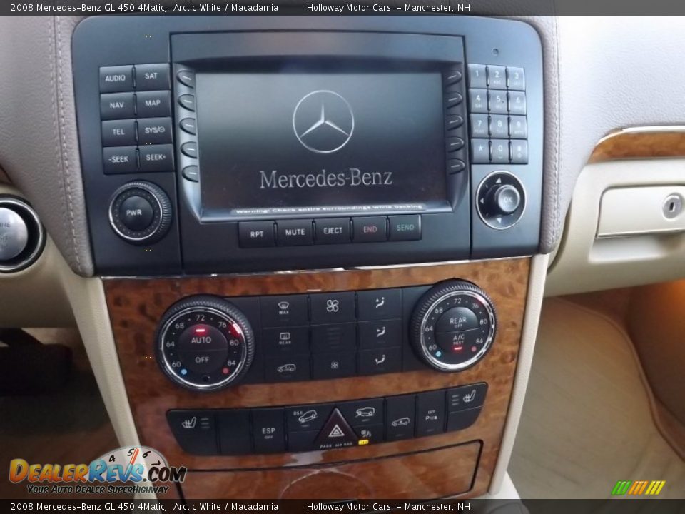 2008 Mercedes-Benz GL 450 4Matic Arctic White / Macadamia Photo #10