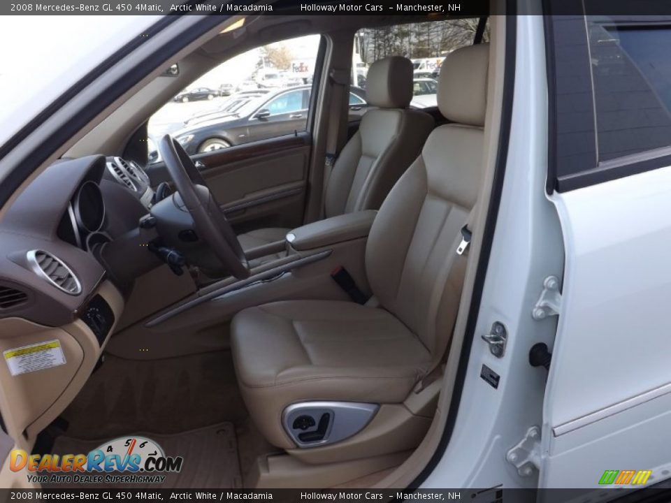 2008 Mercedes-Benz GL 450 4Matic Arctic White / Macadamia Photo #12