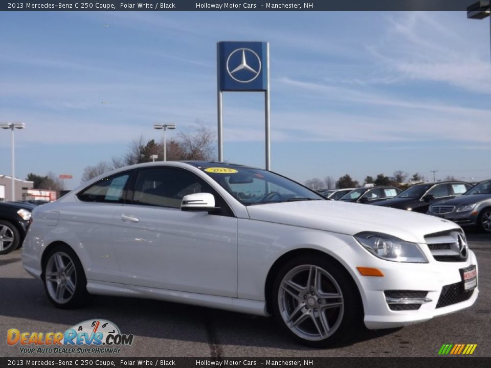 2013 Mercedes-Benz C 250 Coupe Polar White / Black Photo #3