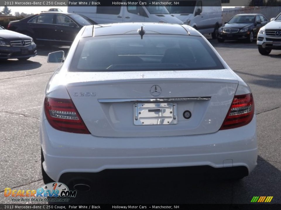 2013 Mercedes-Benz C 250 Coupe Polar White / Black Photo #4