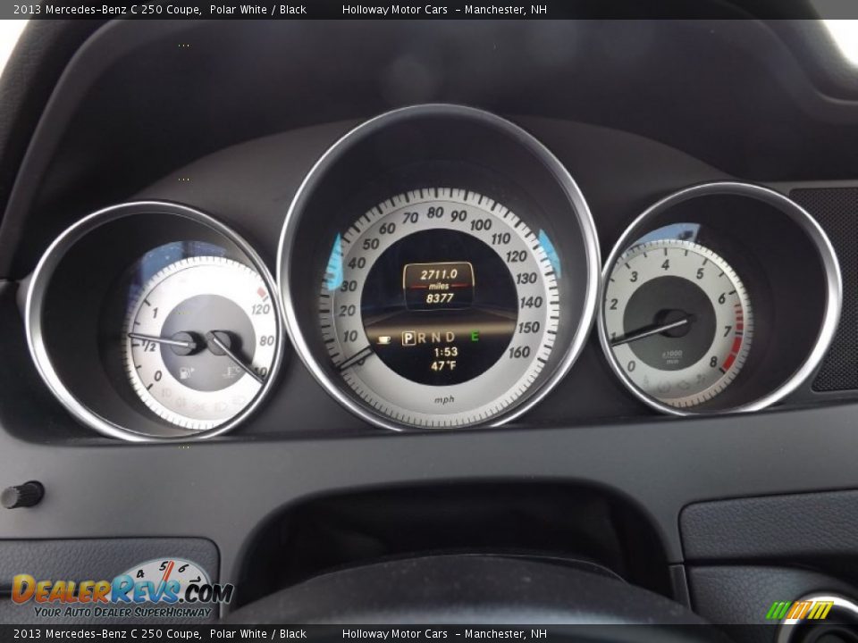 2013 Mercedes-Benz C 250 Coupe Polar White / Black Photo #9