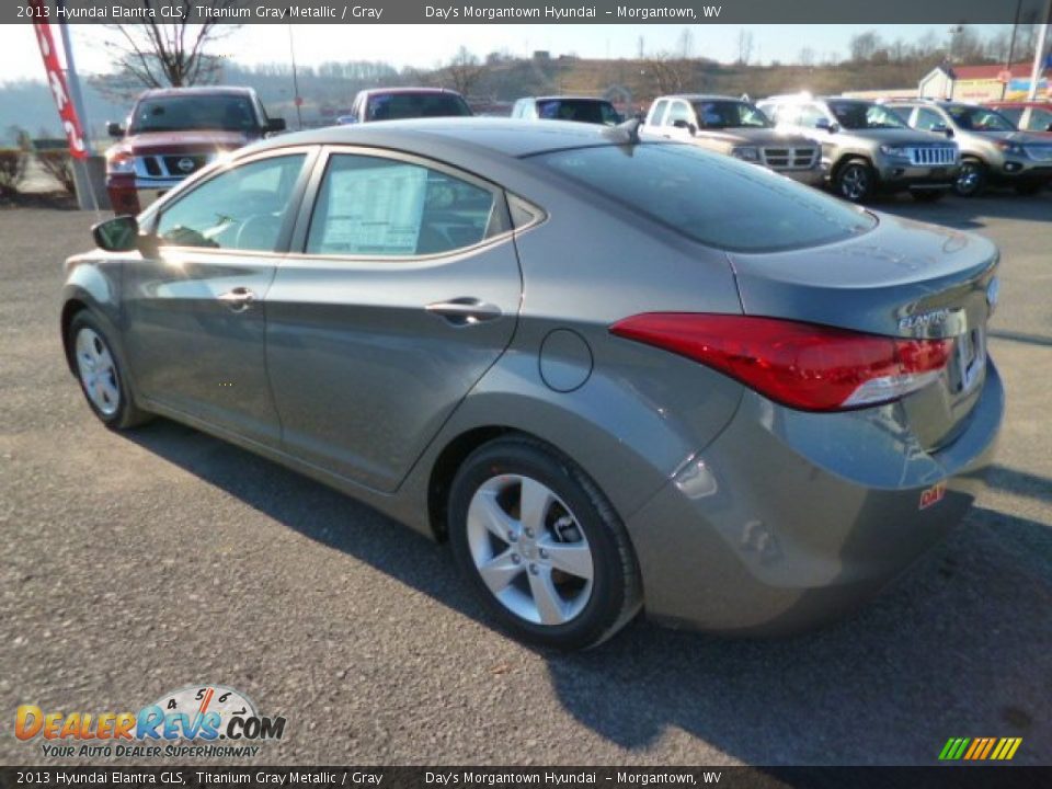 2013 Hyundai Elantra GLS Titanium Gray Metallic / Gray Photo #4