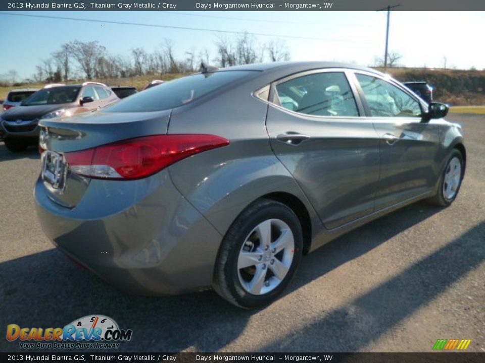2013 Hyundai Elantra GLS Titanium Gray Metallic / Gray Photo #5