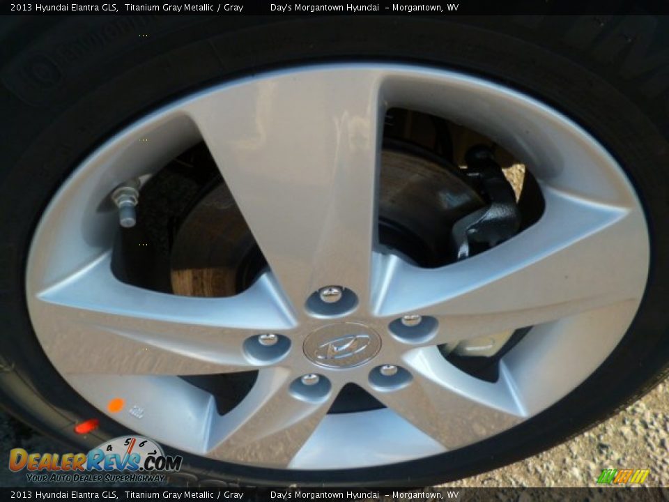 2013 Hyundai Elantra GLS Titanium Gray Metallic / Gray Photo #7