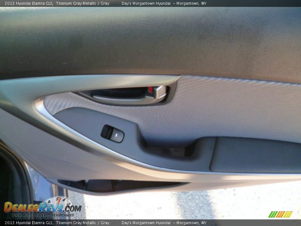 2013 Hyundai Elantra GLS Titanium Gray Metallic / Gray Photo #11