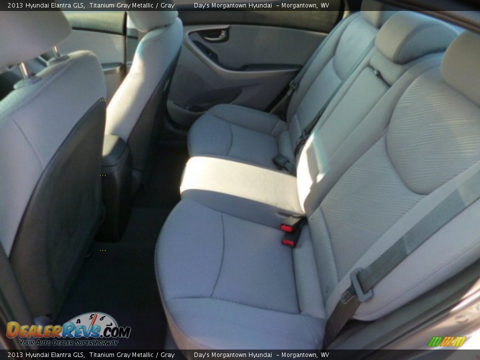 2013 Hyundai Elantra GLS Titanium Gray Metallic / Gray Photo #12
