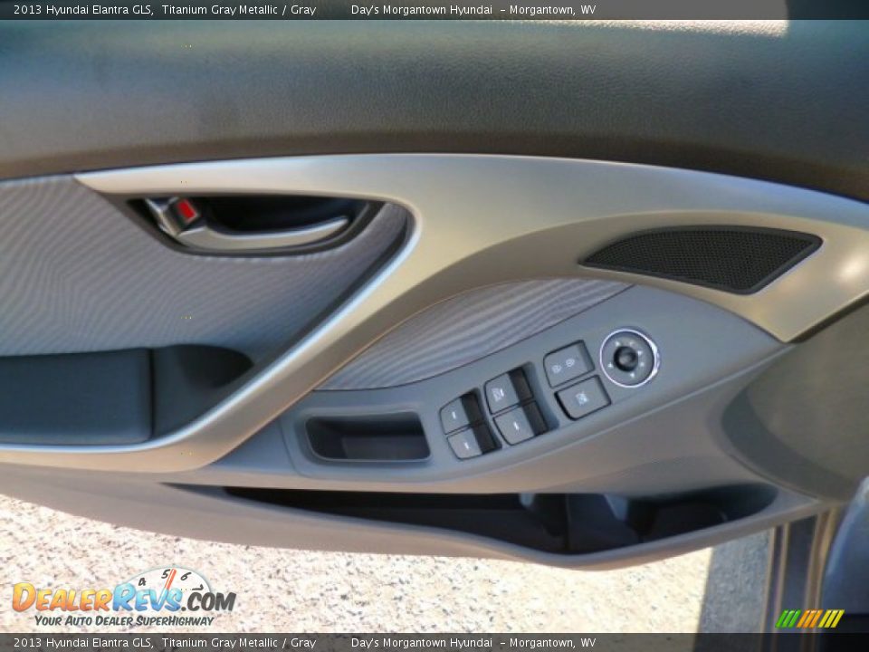 2013 Hyundai Elantra GLS Titanium Gray Metallic / Gray Photo #16