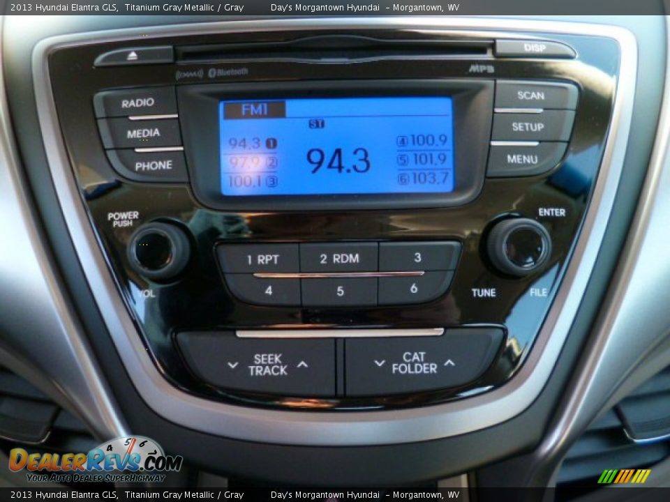 2013 Hyundai Elantra GLS Titanium Gray Metallic / Gray Photo #19