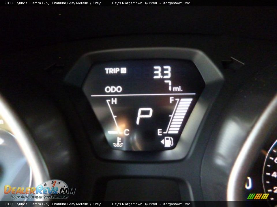 2013 Hyundai Elantra GLS Titanium Gray Metallic / Gray Photo #20