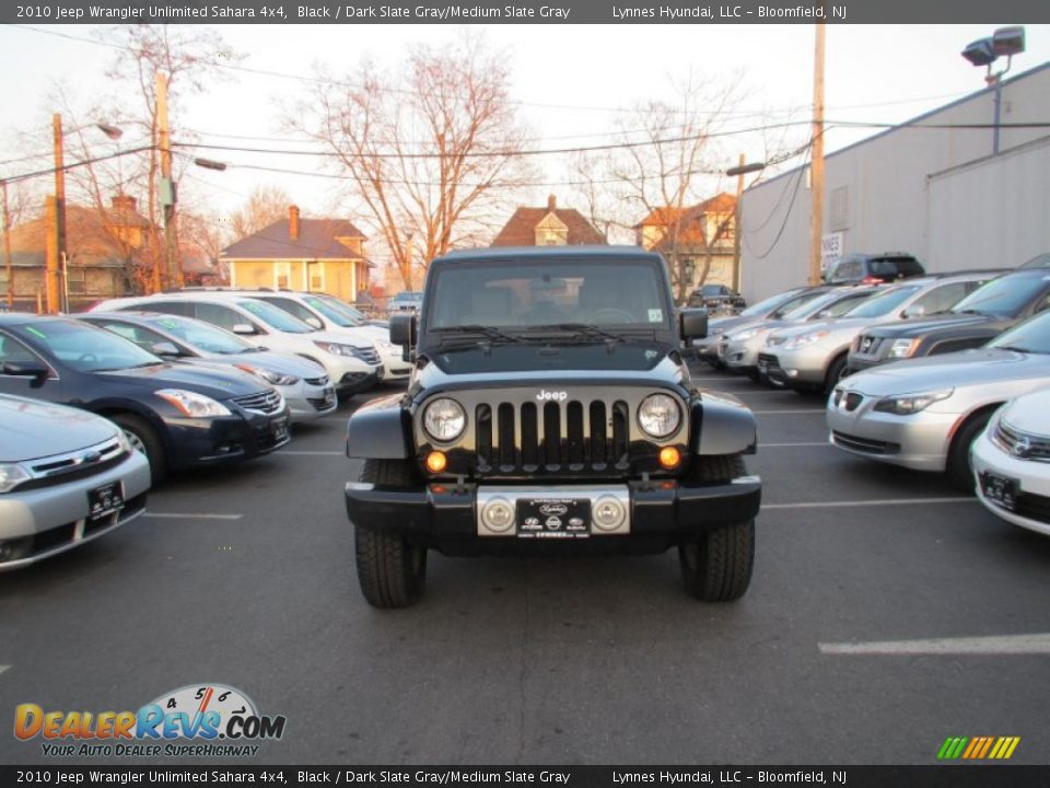 2010 Jeep Wrangler Unlimited Sahara 4x4 Black / Dark Slate Gray/Medium Slate Gray Photo #3