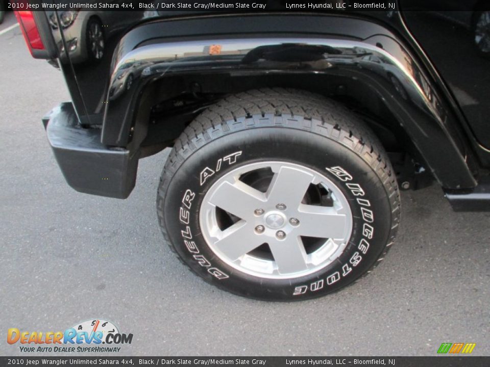 2010 Jeep Wrangler Unlimited Sahara 4x4 Black / Dark Slate Gray/Medium Slate Gray Photo #7
