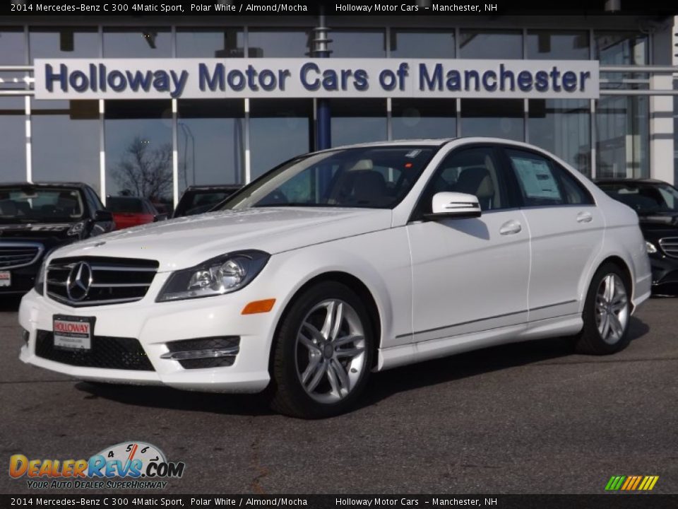 2014 Mercedes-Benz C 300 4Matic Sport Polar White / Almond/Mocha Photo #1