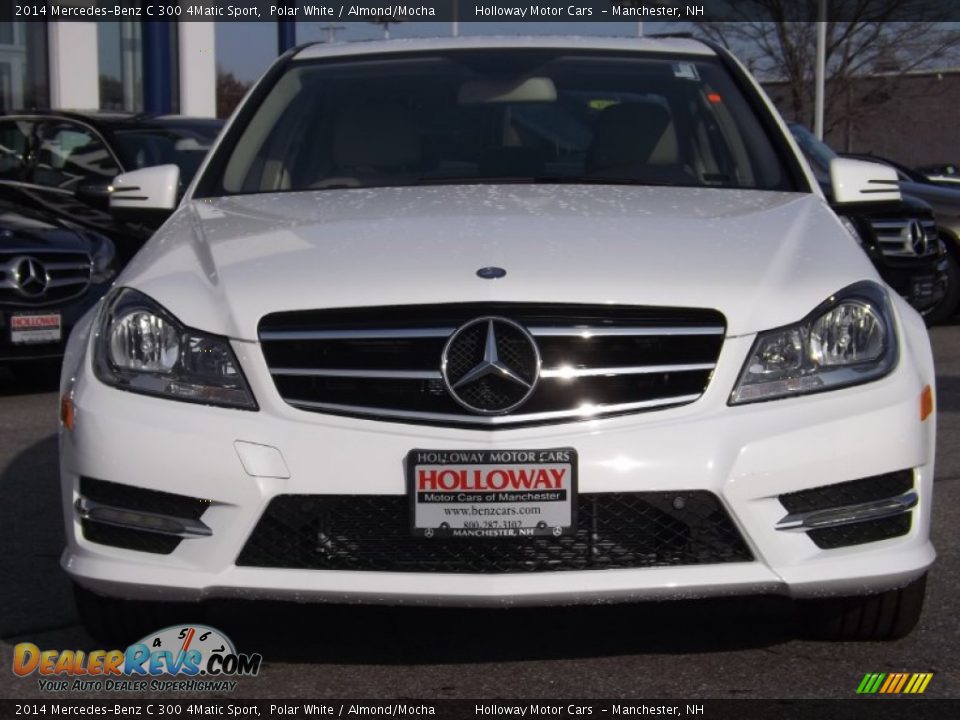 2014 Mercedes-Benz C 300 4Matic Sport Polar White / Almond/Mocha Photo #2