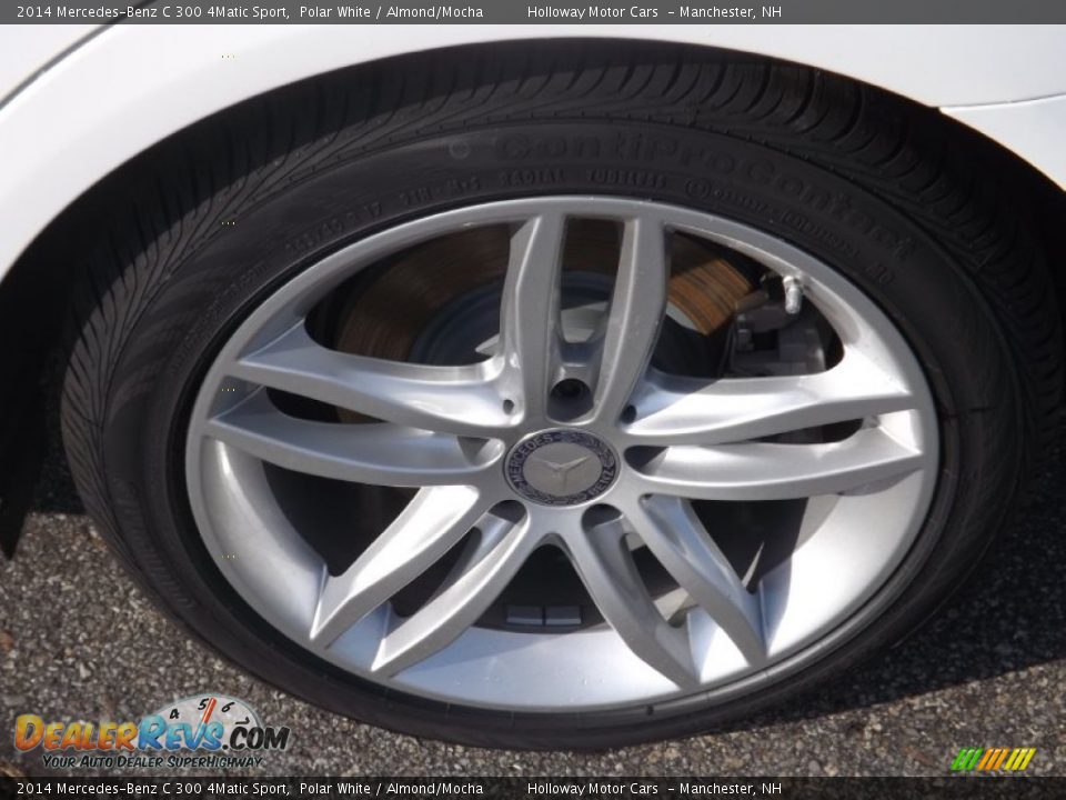 2014 Mercedes-Benz C 300 4Matic Sport Polar White / Almond/Mocha Photo #5