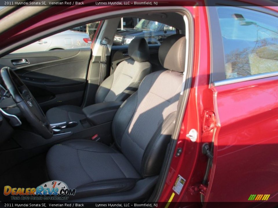 2011 Hyundai Sonata SE Venetian Red / Black Photo #7