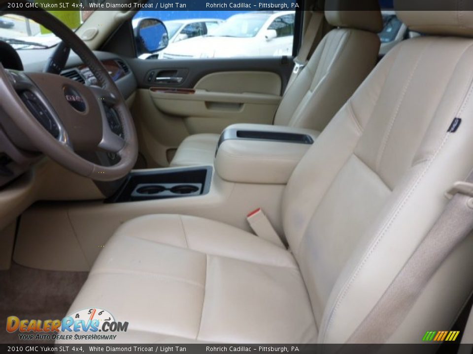2010 GMC Yukon SLT 4x4 White Diamond Tricoat / Light Tan Photo #4