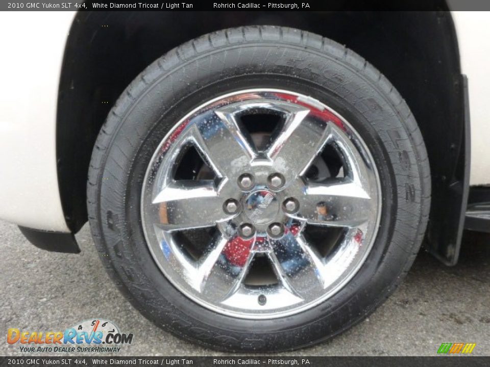 2010 GMC Yukon SLT 4x4 White Diamond Tricoat / Light Tan Photo #8