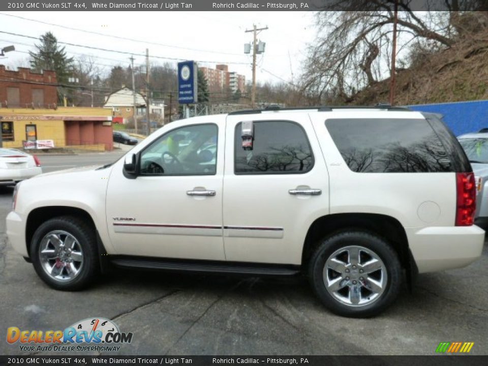 2010 GMC Yukon SLT 4x4 White Diamond Tricoat / Light Tan Photo #10